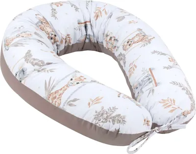 Produktbild von V-förmiges Schwangerschafts- und Stillkissen 170cm Happy Jungle Design antiallergene Silikondaunenfüllung