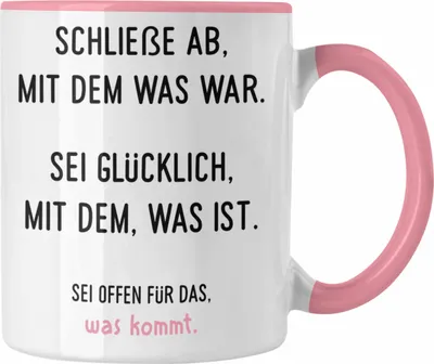 Produktbild von Trendation - Jobwechsel Geschenk Kollegin Tasse Neuer Job Abschiedsgeschenk Spruch (Rosa)