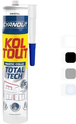 Zdjęcie produktu dla Befestigungs- und Dichtungskleber - CYANOLIT - Total Tech - Crystal - 290 ml Kartusche - Transparent - Multimaterial und flexibel
