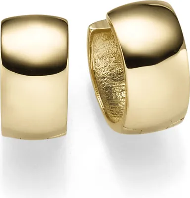 Produktbild von Ohrringe Creolen 7x14mm Ohrschmuck aus 585 Gold Gelbgold schlicht glänzend