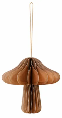 Produktbild von mkono Faltbare Papierdekoration – Champignon, braun, KI-generiertes Bild