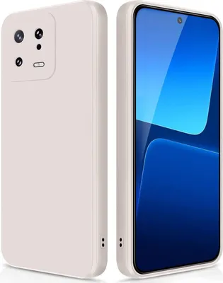 Image de Etui silicone fin pour Xiaomi 13 silicone souple liquide, mat, résistant aux rayures Blanc