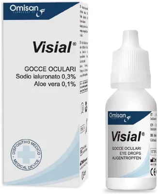Produktbild von Augentropfen 10 Ml mit Hyaluronsäure & Aloe Vera, steril, isotonisch, zur Befeuchtung und Erfrischung, für Kontaktlinsen