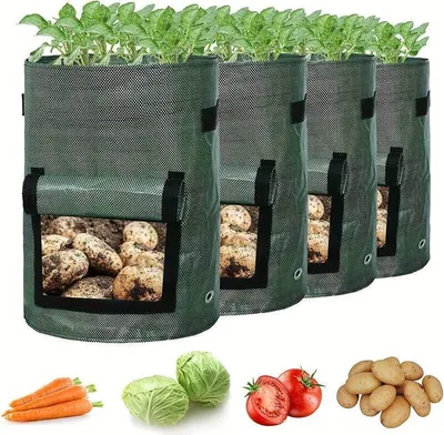 Obrázok produktu pre Vak na sadenie 26 l, 30 x 35 cm, s držadlami a priezorom, priedušný materiál, zelený - F2LORAFOLD 2+2