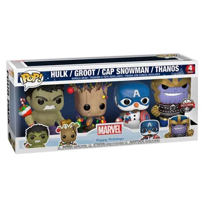 Immagine prodotto di Funko Pop! Figur Marvel Weihnachtsedition 4er Pack 10cm