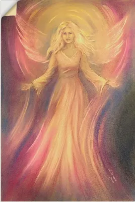Produktbild von ARTland Wandbild, selbstklebend Engel Licht Liebe - Spirituelle Malerei Größe: 40x60 cm