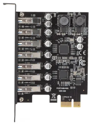 Zdjęcie produktu dla PCIe do karty rozszerzeń USB 3.2 z 7 portami
