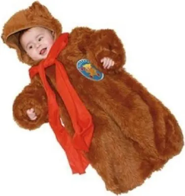 Produktbild von R2360 braun Baby-Kleinkinder Bär Babyoverall geschloßen Tierkostüm