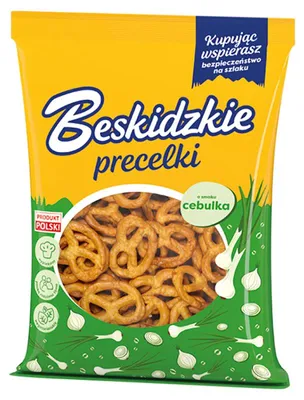 Productafbeelding van Beskidzkie zoutcrackers met uiensmaak, 120 gram