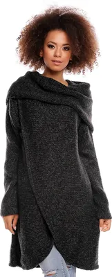 Produktbild von PeeKaBoo Damen gestrickt flauschige Pulli Janoschalma schwarz universell