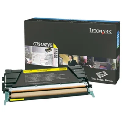 Image de Lexmark C734A2YG Cartouche de toner Original Jaune