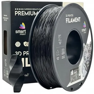 Produktbild von TPU-Filament „Black“ von Smart Print, 1,75 mm, 1000 g, für 3D-Drucker