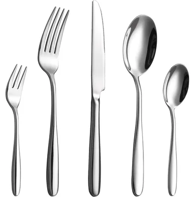 Productafbeelding van Besteekset voor 12 personen, 60-delig, roestvrij staal, inclusief messen, vorken en lepels