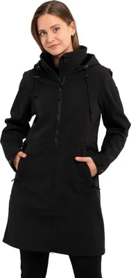 Produktbild von Icepeak Agaram Softshellmantel Damen mit Kapuze, Farbe:Schwarz, Größe:44