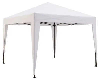Image de Tente pliable 3x3 Tonnelle de jardin automatique Barnum pliante avec sac couleur Blanc