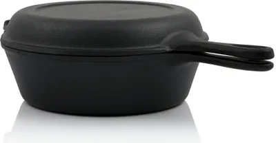 Produktbild von BBQ-Toro Gusseisen Topf mit Pfannendeckel | 4,4 Liter Stielkasserolle
