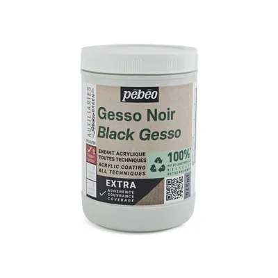Produktbild von Pebeo Studio Green Gesso, Schwarz, 945 ml