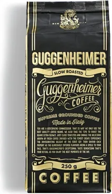 Produktbild von Gemahlener Kaffee GUGGENHEIMER 250g, Supreme Blend, langsam geröstet, geringe Bitterkeit, Espresso, Mokka