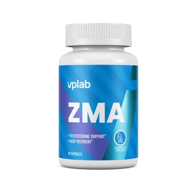 Produktbild von VPLab ZMA 90 Kapseln Zink Magnesium und Vitamin B6 Komplex für Regeneration