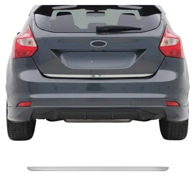 Image de Garniture de Hayon Coffre pour Ford Focus 2011-2015 acier inox, Image générée par une IA