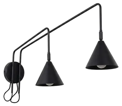 Produktbild von Wandleuchte E14 30 cm hoch mit Schalter 2-flammig Modern