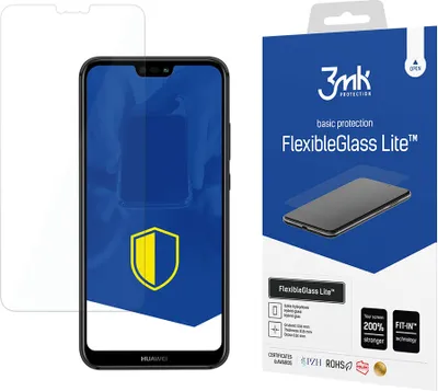 Produktbild von 3mk Display Hybridglas FlexibleGlass Lite für Huawei P20 Lite 0,16mm 6H