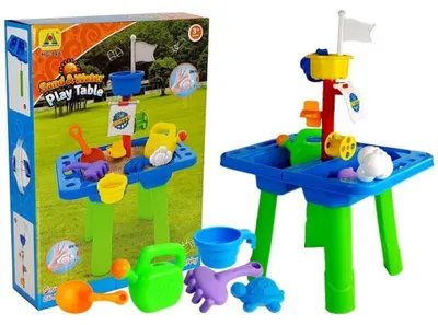 Produktbild von Leantoys Sandtisch Sandförmchen Schaufeln Gießkanne