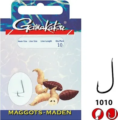 Image de Gamakatsu Coars Booklet Maggots 1010B 0,12mm Gr.14