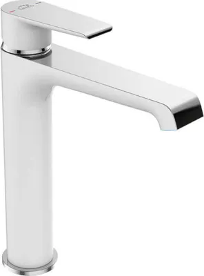 Produktbild von Design Waschtisch-Aufsatzarmatur stehend Weiß
