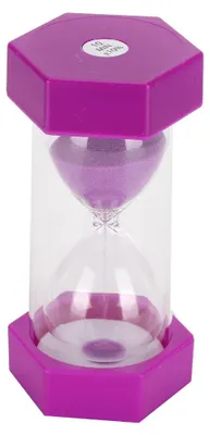 Obrázek produktu pro Přenosné přesýpací hodiny pro děti, práci z domova, jako dárek (fialové, 10 minut)