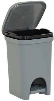 Mülltonne mit Pedaleimer 6 Liter grau