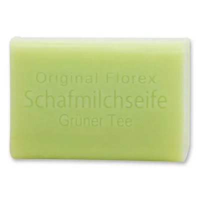 Produktbild von Florex - Schafmilchseife eckig Grüner Tee