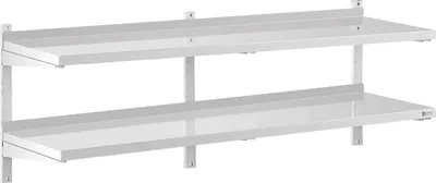 Produktbild von Expondo Royal Catering Wandbord - 2 Ablagen - 40 x 180 cm
