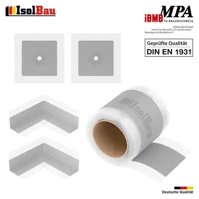 Isolbau Bandset Dichtset Dichtband 5m Innenecke Dichtmanschetten Bad Dusche