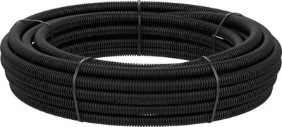 Obrázek produktu pro Vlnitá hadice, černá, 26 mm, 2 m, odolná proti UV záření