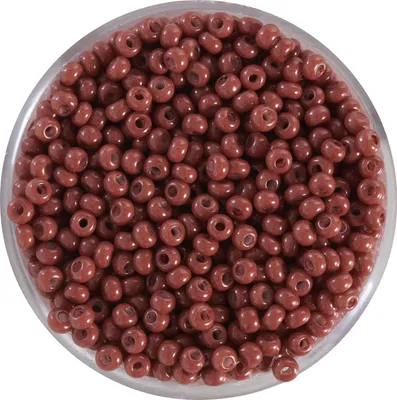 Produktbild von Rocailles, satte Farben, 2,6mm Mittelbraun
