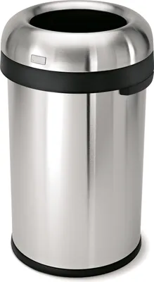 Produktbild von simplehuman 80 Liter offener Kugelabfalleimer, gebürsteter Edelstahl - 9,3x9,3x46 cm; CW1469