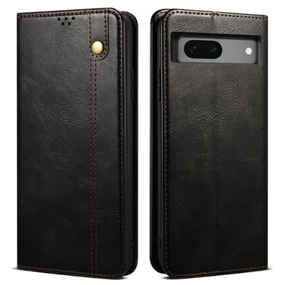 Obrázek produktu pro Pouzdro pro Google Pixel 8A kožené flip pouzdro peněženka s funkcí stojánku černé