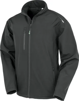 Produktbild von Result Genuine Recycled R900X | Recycled 3-Layer Printable Softshell Jacket - Farbe: Black - Größe: 4XL