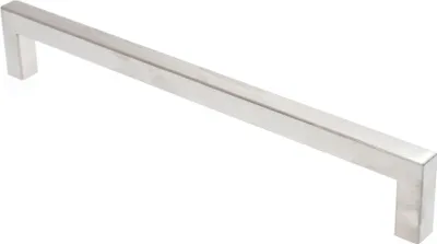 Produktbild von Möbelgriff BA 192mm Küchengriff Edelstahl gebürstet Schrankgriff eckig
