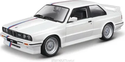 Zdjęcie produktu dla BBURAGO BMW M3 e30, Model samochodu miejskiego, Wstępnie zmontowany, 1:24, BMW M3 e30, Każda płeć, Metal, Plastik