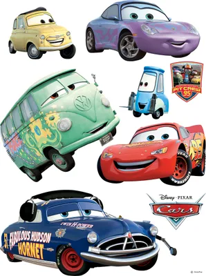 Produktbild von Disney Wandtattoo Cars Rot, Blau und Grün - 600179 - 65 x 85 cm