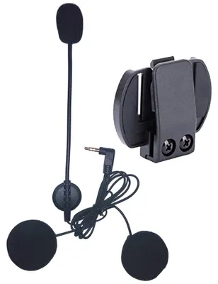 Obrázok produktu pre Príslušenstvo pre motocyklové interkomy, vrátane mikrofónu a klipu na slúchadlá, určené pre Bluetooth interkomy
