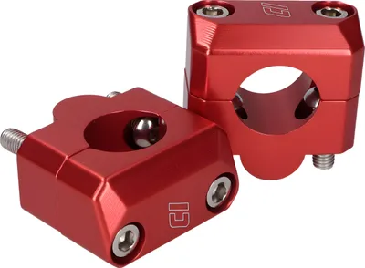 Immagine prodotto di Set di morsetti per manubrio Doppler da 22 mm a 28,6 mm rosso