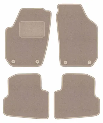 Immagine prodotto di Tappetini in moquette per Skoda Fabia II 2007-2014 (hatchback/station wagon) – set 4 pezzi, beige, su misura – Wielganizator LUX – versione W0466