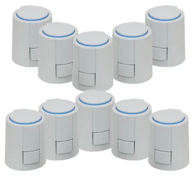 Immagine prodotto di Servomotore per riscaldamento a pavimento 24 V CA NC Alpha 5, adattatore per valvola VA80, 10 pezzi