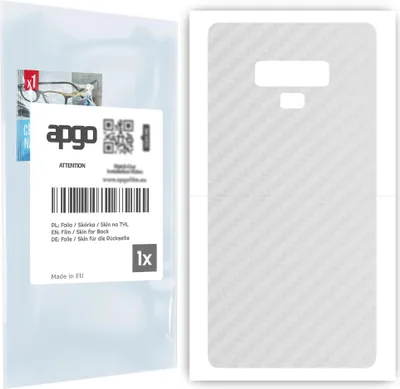 Produktbild von apgo Rückseite Schutzfolie für Samsung Galaxy Note 9 -  Hinten Schutzfolie Carbon Transparent (durchsichtig), Rückseite Folie schützt vor Kratzern und Fingerabdrücken