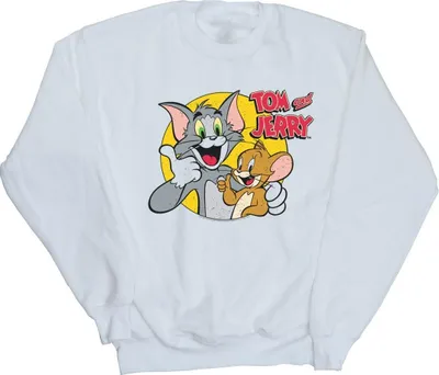Produktbild von Tom And Jerry - "Thumbs Up" Sweatshirt für Herren BI47069 (L) (Weiß)