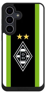 Produktbild von NIVOCASE Handyhülle für Samsung Galaxy S25 FE Hülle NIVOpure Case Schwarz Borussia Mönchengladbach Gladbach Logo