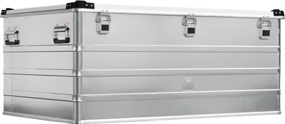 Produktbild von Aluminium Transportkiste 415 L, 1195x800x527 mm, stapelbar, staub- und feuchtigkeitsgeschützt